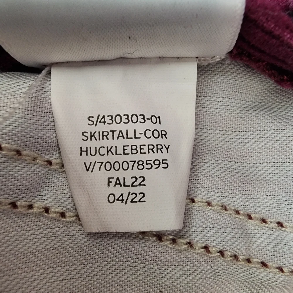 Baby GAP Toddler Girl 4Y Corduroy Skirtall Overall Skirt Huckleberry Fall ’22